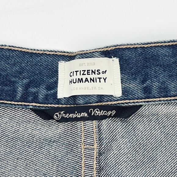 Citizens of Humanity Gaucho Shorts Women’s Size 24 Blue Denim Summer Casual - Picture 3 of 7